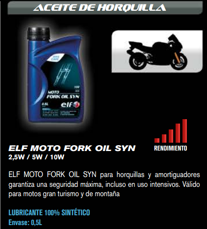 ACEITE ELF FORK OIL SYN 5W 0,5L